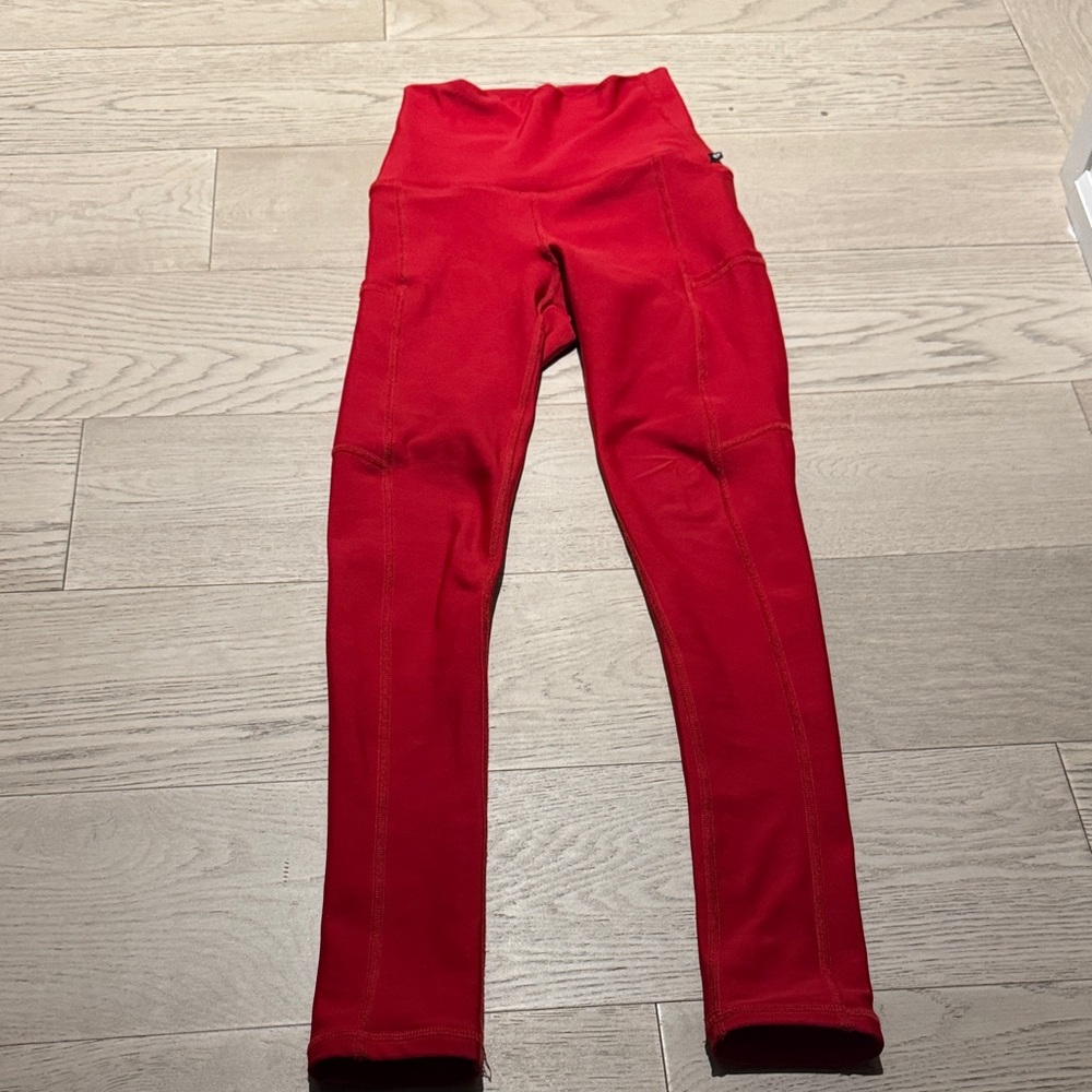 Stylish Red Women's Leggings fleece lined xxs Silver Icing exclusives